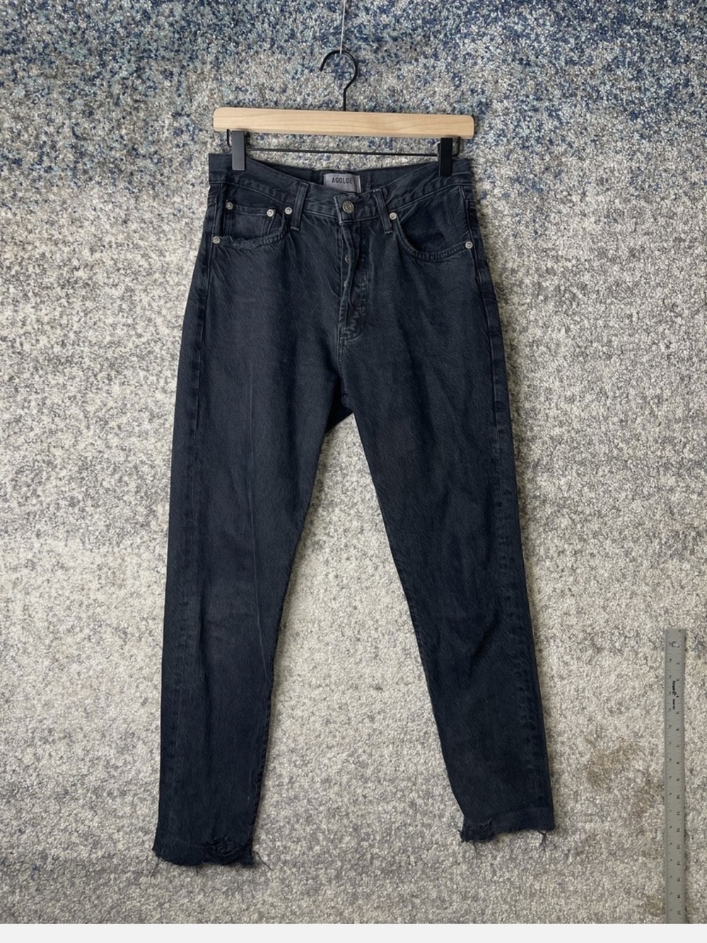 Agolde “Jamie”  distressed Straight relaxed fit ankle Jeans - 26 (sz 2) designer